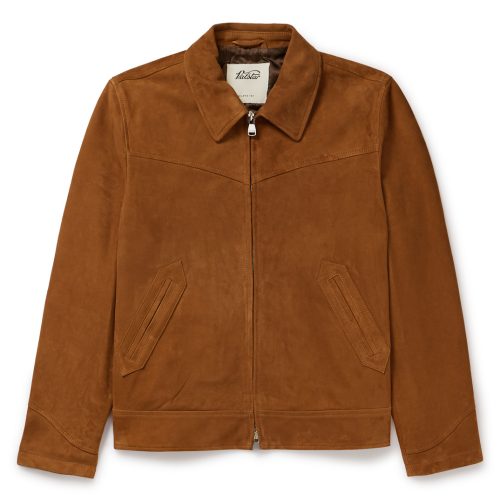 Valstar Cowboy Suede Jacket in Tan Brown Leather : UK Outlet